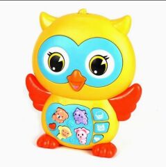 Baykuş Eğitici Bebek Piyanosu - Sarı