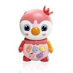 Penguen Eğitici Bebek Piyanosu - Pembe