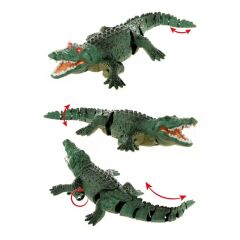 Uzaktan Kumandalı Şarjlı Yüzen Timsah - Yeşil