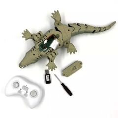 Uzaktan Kumandalı Şarjlı Yüzen Timsah - Yeşil