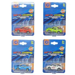 Çek Bırak Metal Küçük Arabalar 4'lü 8 cm - Yarış Arabaları
