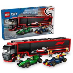 Lego City RB20 ve AMR24 F1 Arabalı F1 Kamyonu