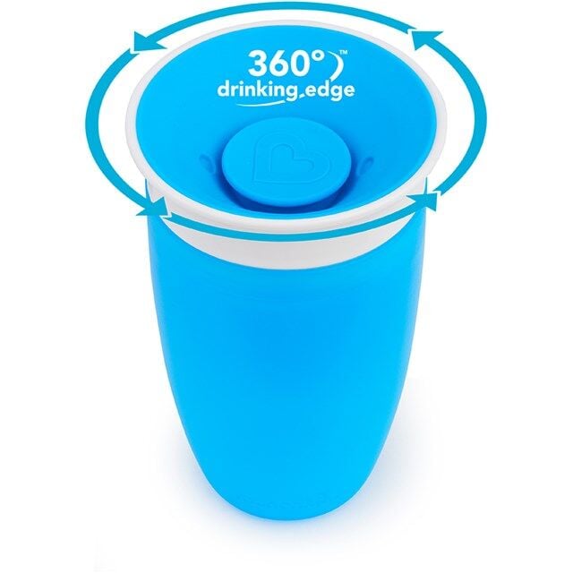Munchkin Mucize 360° Alıştırma Bardağı 12 Ay+ 296 ml 90316 Mavi
