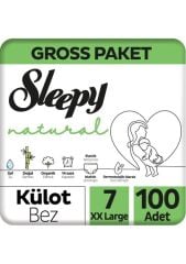 Sleepy Natural Külot Bez Gross Paket 7 Beden 100 Adet