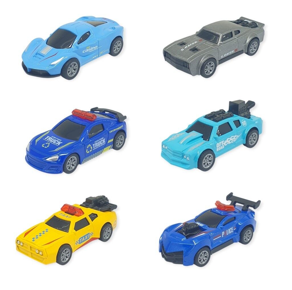 Çek Bırak Metal Küçük Arabalar 8 cm 6'lı Set
