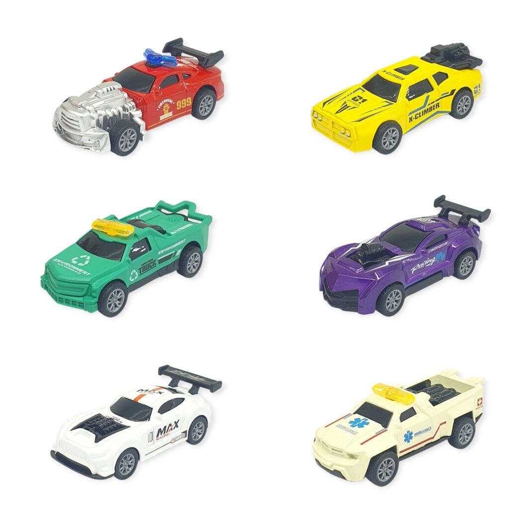 Çek Bırak Metal Küçük Arabalar 8 cm 6'lı Set