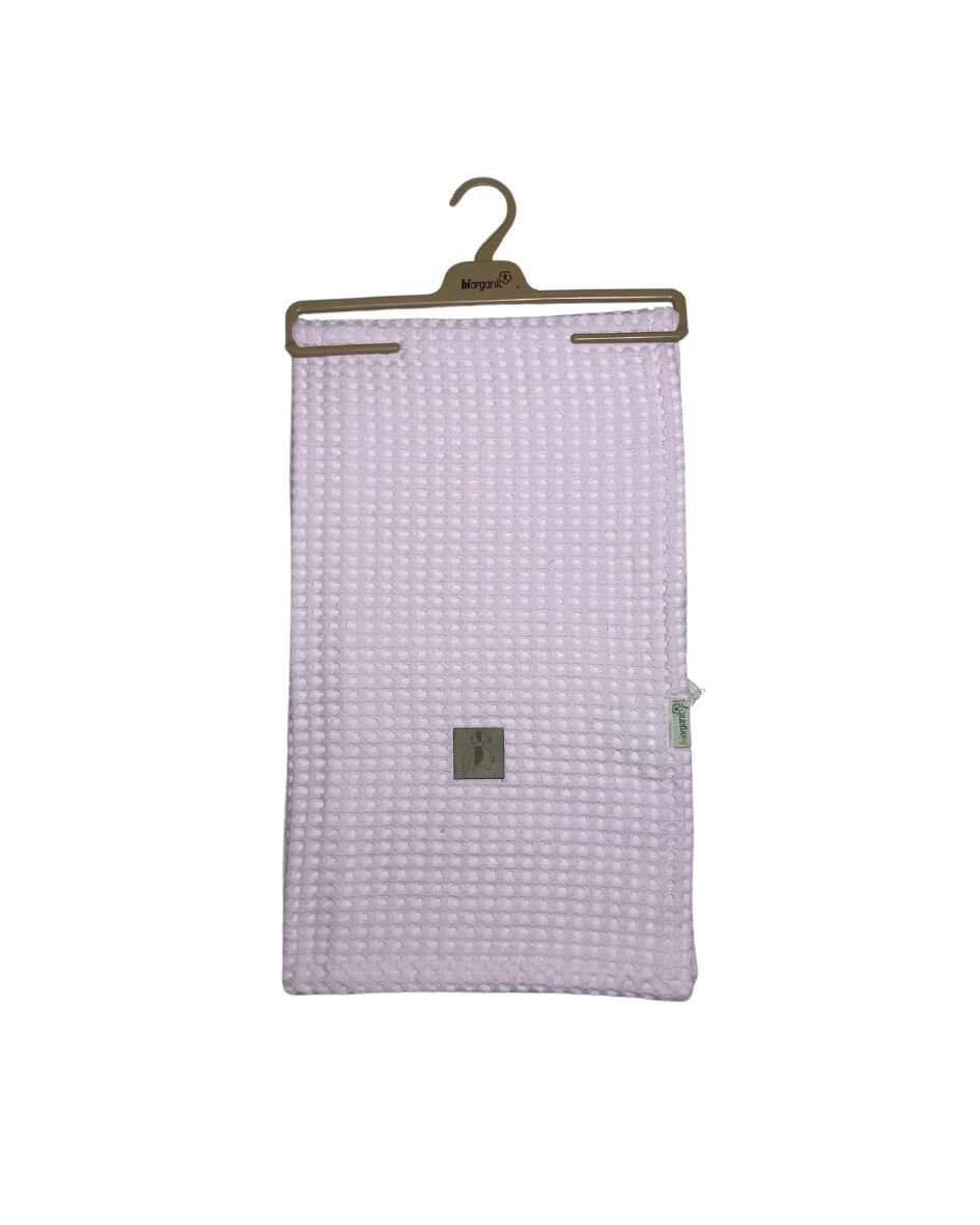 Bibaby Biorganic Bebek Pike Battaniye 100x115 cm 64712 Pembe