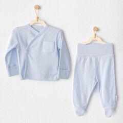 Andywawa AC25557 Side Snap Set 2'Li Zıbın Takım Blue