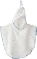 Andywawa AC25612 Ocean İs My Happy Place Müslin Panço White