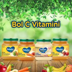 Bebelac Elma Şeftali Püresi Kavanoz Maması 125 Gr