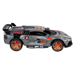 Sürtmeli Sesli Işıklı Spor Arabalar 18 cm - Gri