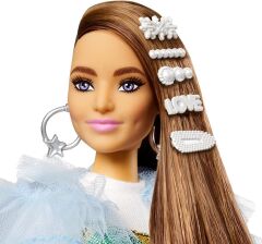 Barbie Extra Renkli Elbiseli Bebek ve Hayvan Arkadaşı Timsah No:9 - GRN27-GYJ78