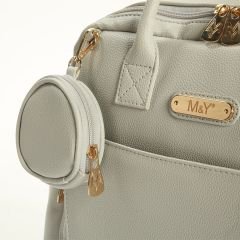 M&Y Maia Anne Bebek Bakım Sırt Çantası 7310 Gri