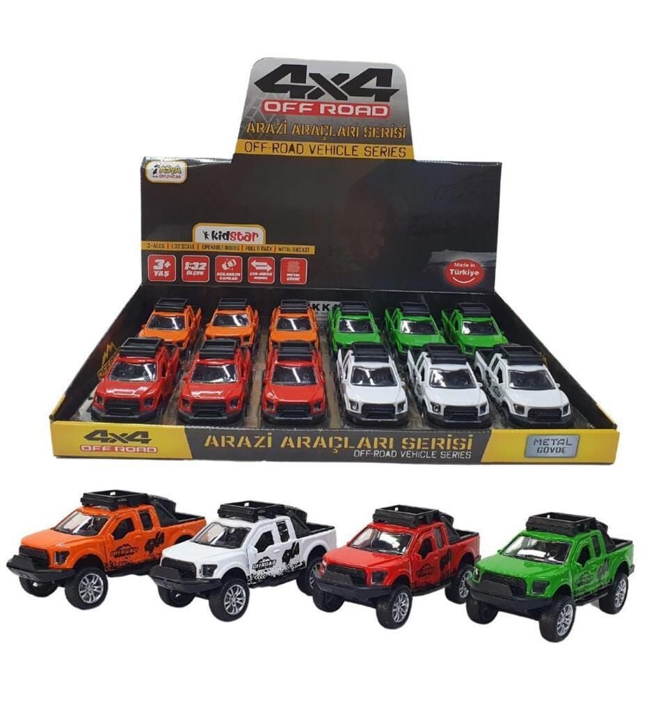 KID.00062 - Ç/B METAL OFF-ROAD ARAZİ ARACI 12Lİ