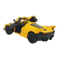 Çek Bırak Metal Arabalar 13 cm - SR2212- Sarı