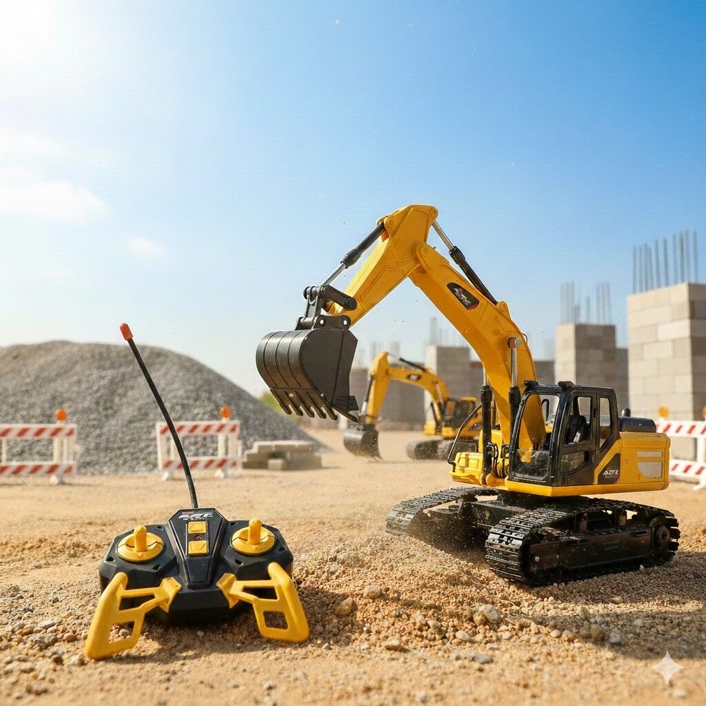 Uzaktan Kumandalı Şarjlı İş Makinası 1:24 40 Mhz  - Excavator