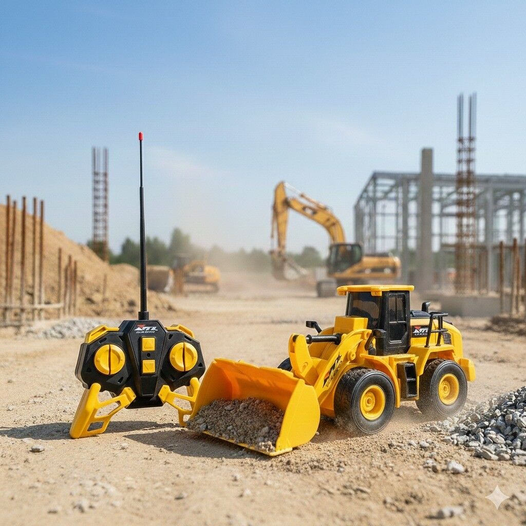 Uzaktan Kumandalı Şarjlı İş Makinası 1:24 40 Mhz  - Kepçe