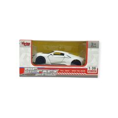 Çek Bırak Metal Arabalar 13 cm - SR2210- Beyaz