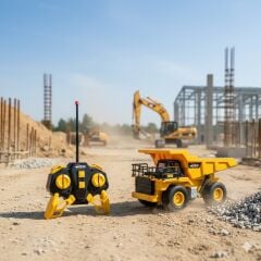 Uzaktan Kumandalı Şarjlı İş Makinası 1:24 40 Mhz  - Damperli Kamyon