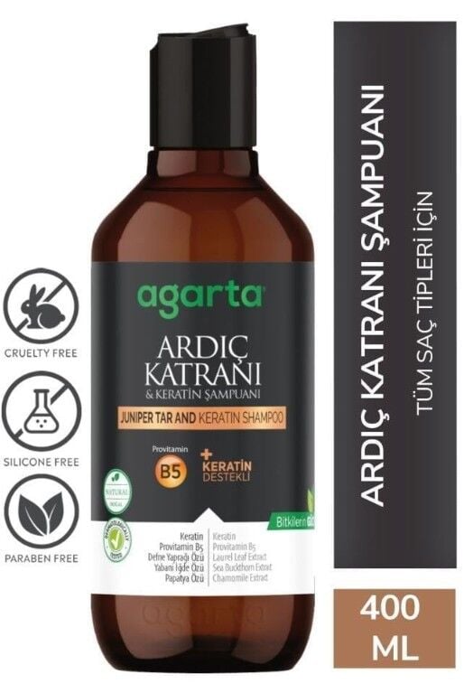 Agarta Ardıç Katranı & Keratin Şampuanı 400 ml