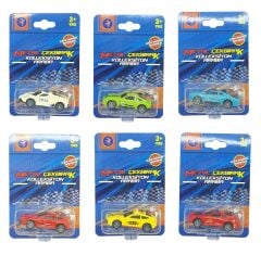 Çek Bırak Metal Küçük Arabalar 8 cm 6'lı Set