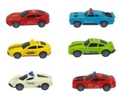 Çek Bırak Metal Küçük Arabalar 8 cm 6'lı Set
