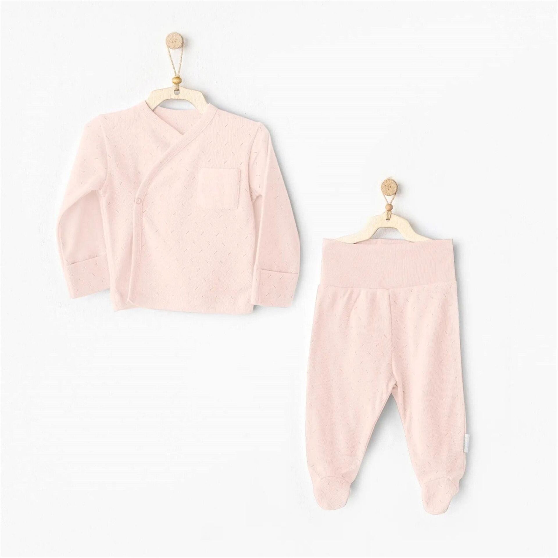 Andywawa AC25557 Side Snap Set 2'Li Zıbın Takım Dark Pink