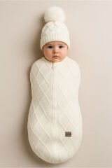 Bistyle Baby İn Swadding Triko Kundak 75108 Ekru