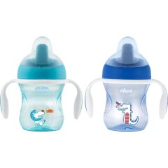 Chicco Yarı Yumuşak Uçlu Alıştırma Bardağı 6 Ay+ Kız