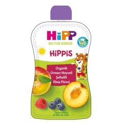 Hipp Organik Orman Meyveli Şeftalili Elma Püresi 100gr