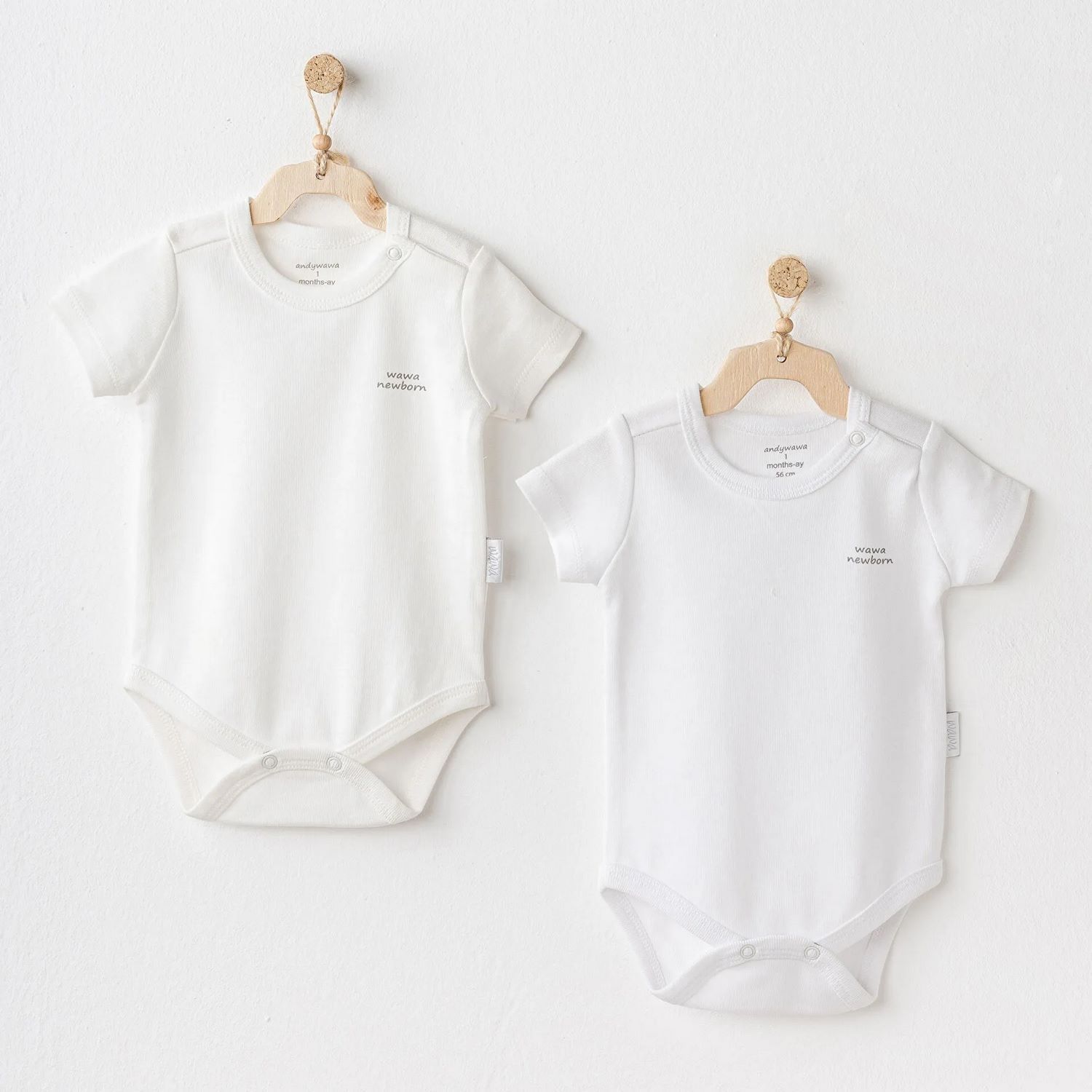 Andywawa AC25211 Short Sleeve 2'Li Basic Body Ekru