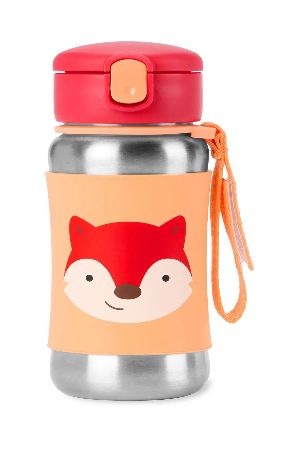 Skip Hop Zoo Pipetli Paslanmaz Çelik Suluk 350 ml Tilki