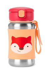 Skip Hop Zoo Pipetli Paslanmaz Çelik Suluk 350 ml Tilki