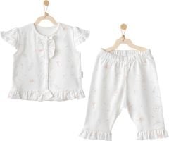 Andywawa AC25511 Love Family 2'Li Bebe Takım Ekru