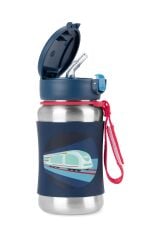 Skip Hop Zoo Pipetli Paslanmaz Çelik Suluk 350 ml Tren