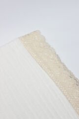 Bistyle Organik Müslin 80x90 Fistolu Battaniye 70112 Ekru