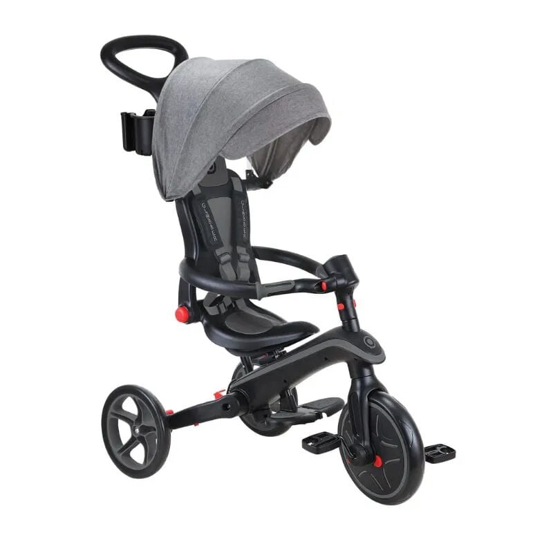 Globber Explorer 4in1 Katlanabilir Bisiklet Siyah Gri