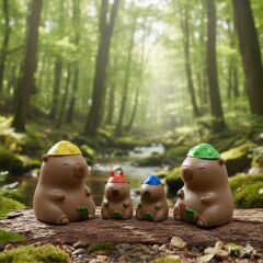 Sevimli Hayvanlar Serisi - Kapibara 4 ' lü Figür Set