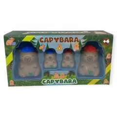Sevimli Hayvanlar Serisi - Kapibara 4 ' lü Figür Set