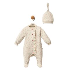 Moi Noi Kokina Tulum Badi Şapka Takım MNB3031 Bej