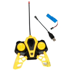 İş Makinaları Serisi - Şarjlı Uzaktan Kumandalı Excavator - Sarı