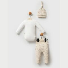 Moi Noi Kokina Şapka Body Pantolon MNB5334 Bej