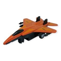 Çek Bırak Metal Mini Savaş Uçağı 10 cm - Kırmızı