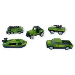 İş Araçları Serisi - Askeri Araç Seti 5 Parça 7 cm - TH733
