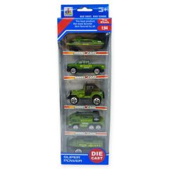 İş Araçları Serisi - Askeri Araç Seti 5 Parça 7 cm - TH733