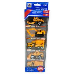 İş Araçları Serisi - İnşaat Araç Seti 5 Parça 7 cm - TH733