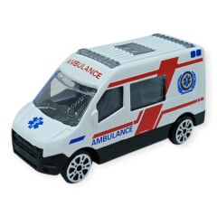 İş Araçları Serisi - Ambulans Araç Seti 5 Parça 7 cm - TH733