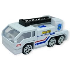 İş Araçları Serisi - Polis Araç Seti 5 Parça 7 cm - TH733