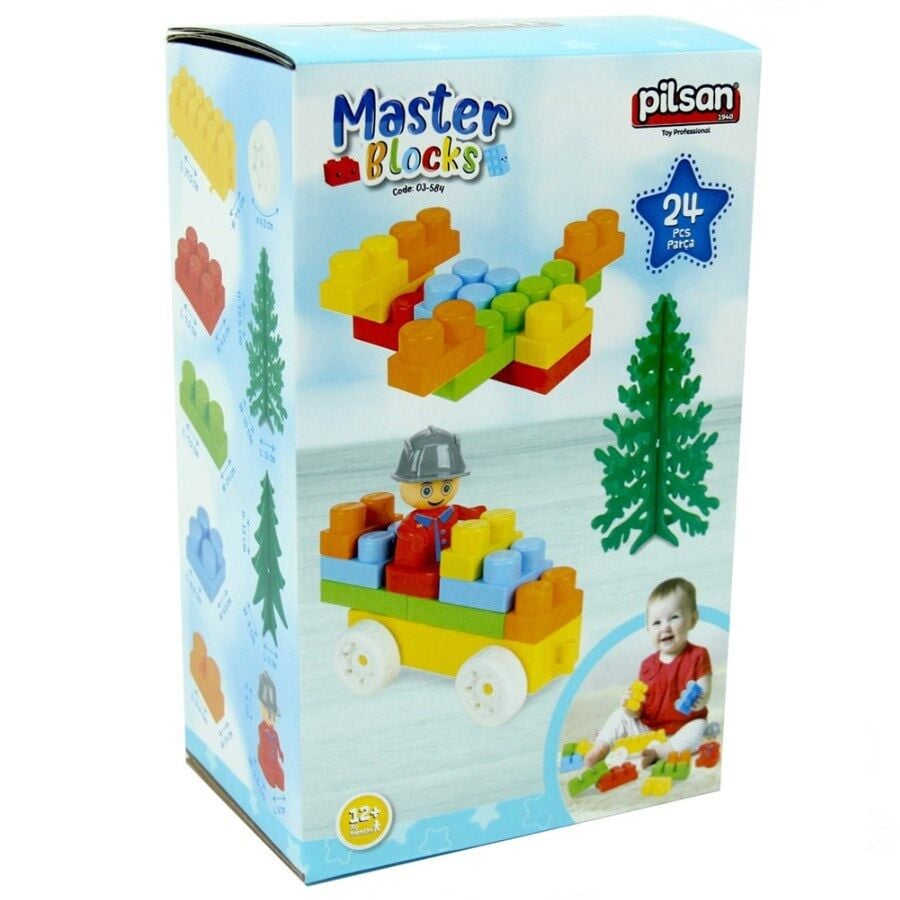 Pilsan Aksesuarlı Master Bloklar 24 Parça