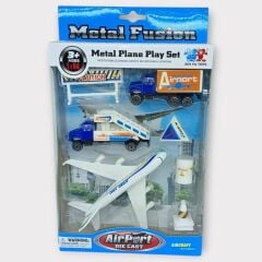 Havaalanı Seti Metal Arabalı - 89730 - Kamyonlu Set